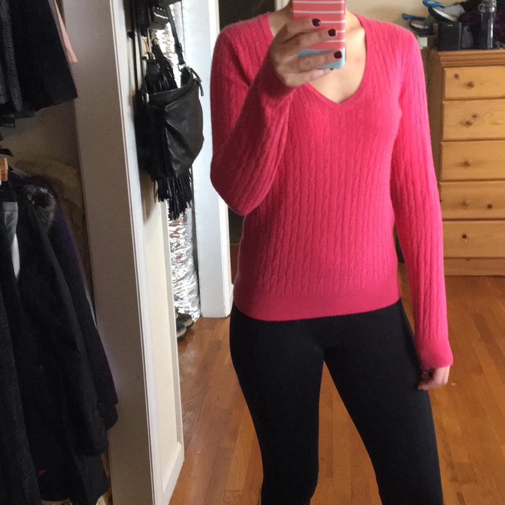 Closet Clear Out: Cashmere Cable Knit Sweater